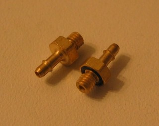 Beswick M3 hose barbs